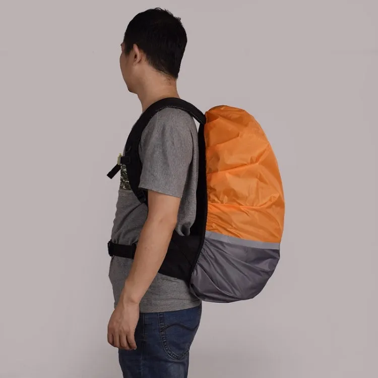 2 PCS Outdoor Mountaineering Color Matching Luminous Backpack Rain Cover, Size: M 30-40L(Gray   Red)