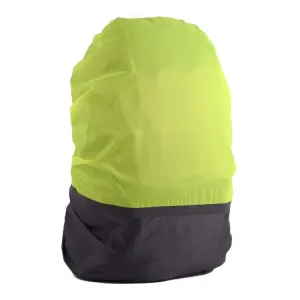 2 PCS Outdoor Mountaineering Color Matching Luminous Backpack Rain Cover, Size: S 18-30L(Gray   Fluorescent Green)