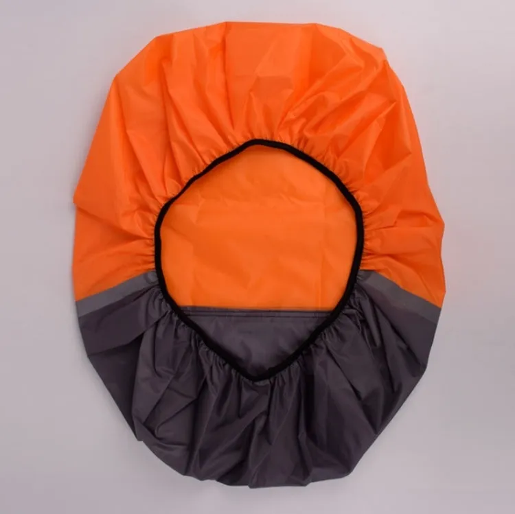 2 PCS Outdoor Mountaineering Color Matching Luminous Backpack Rain Cover, Size: XL 58-70L(Gray   Red)