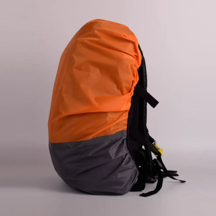 2 PCS Outdoor Mountaineering Color Matching Luminous Backpack Rain Cover, Size: XL 58-70L(Gray   Red)