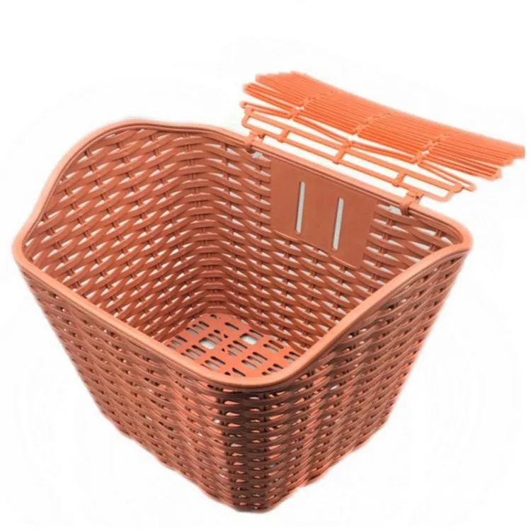 Bicycle Waterproof Basket with Cover Front Handlebar Bike Basket(Black)