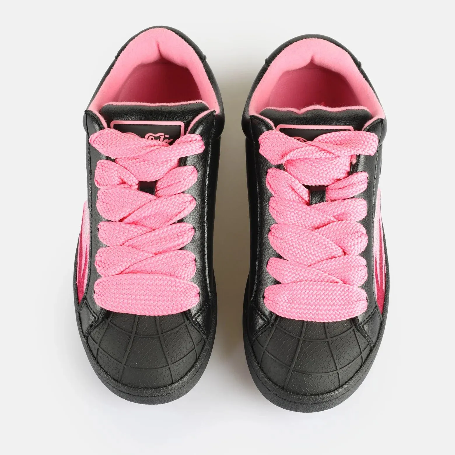 Buffalo Liberty Boots Sneaker 90er Flammen PINK