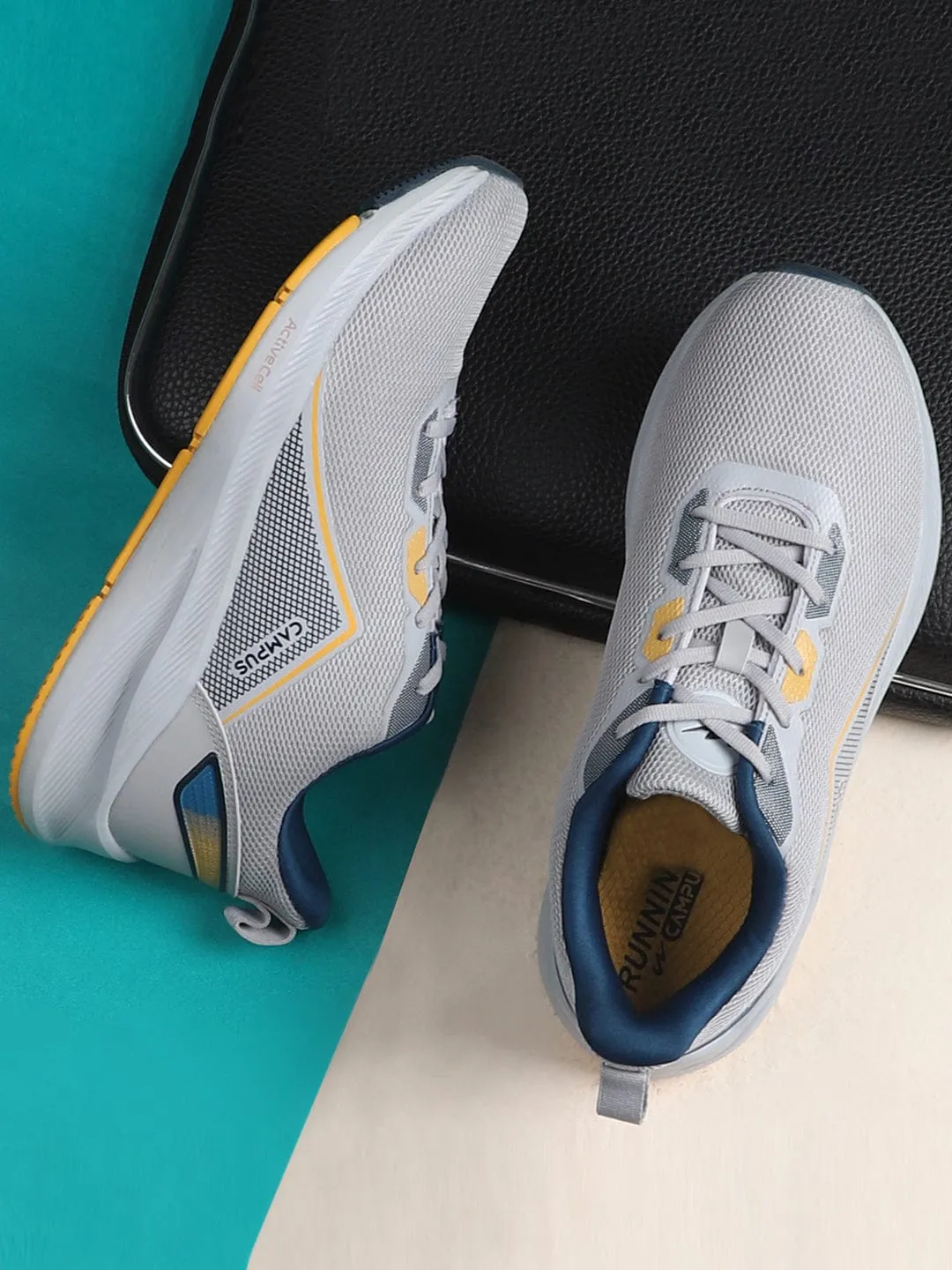 CAMP PISTON Grey Men's Running Shoes