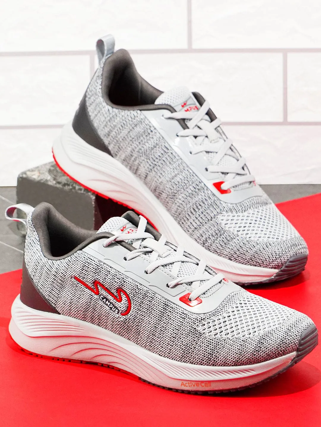 CAMP ZANE Grey Men's Running Shoes
