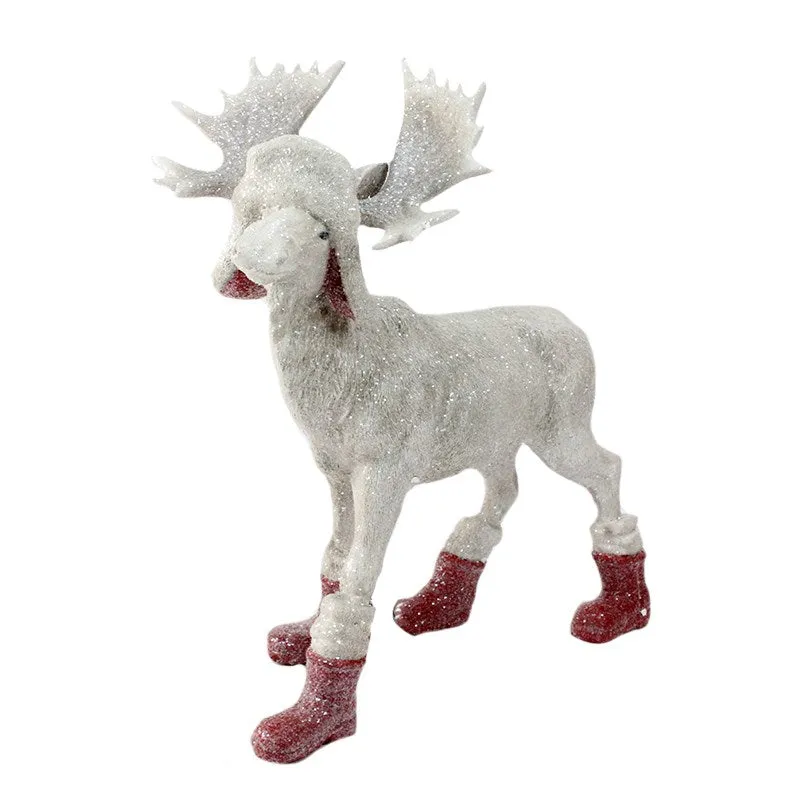 Christmas Moose with Hat and Boots