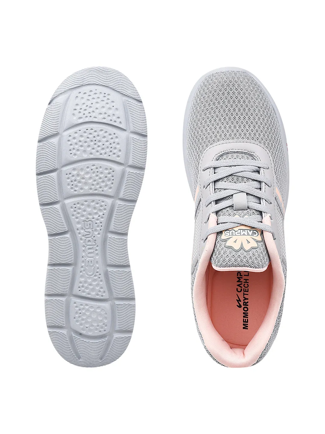 DOLPHIN N Light Grey Women's Running Shoes