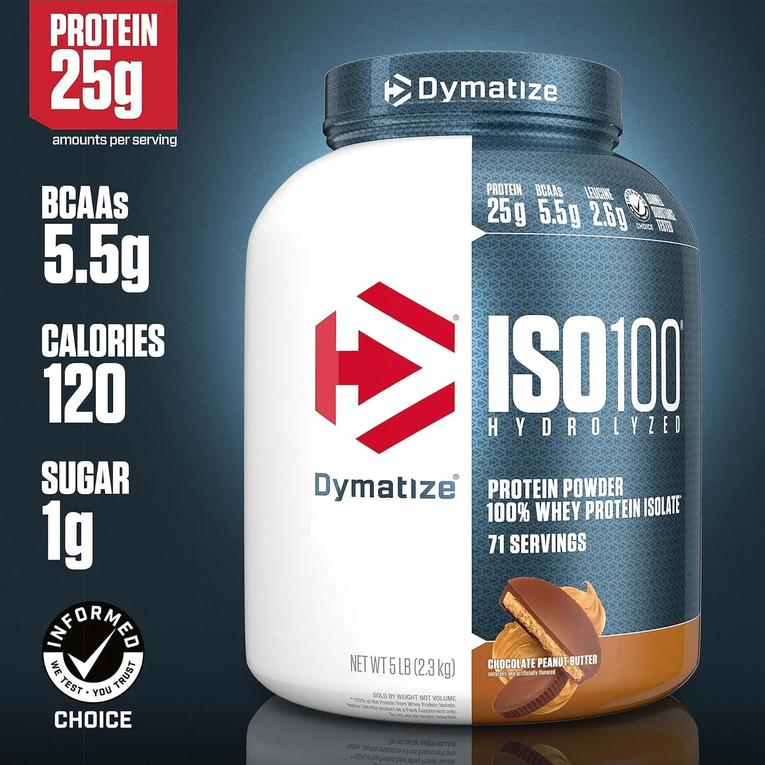 Dymatize ISO 100 Chocolate Peanut Butter 5Lb