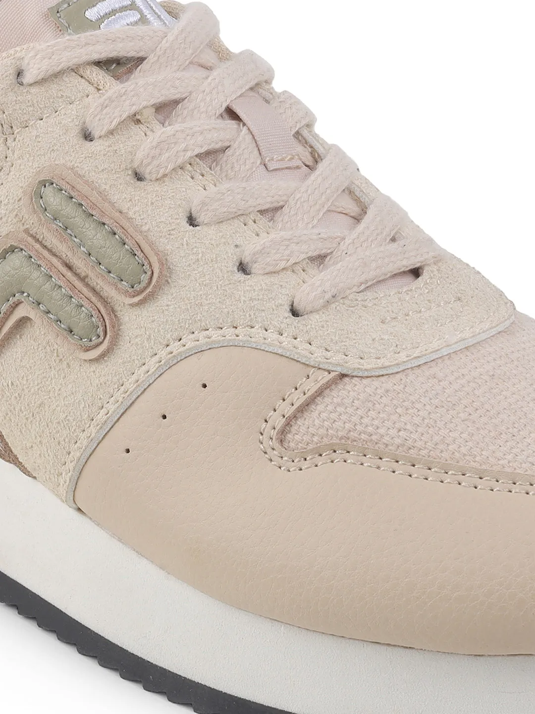 Fila Women Beige Retro-Jo Textile Shoes