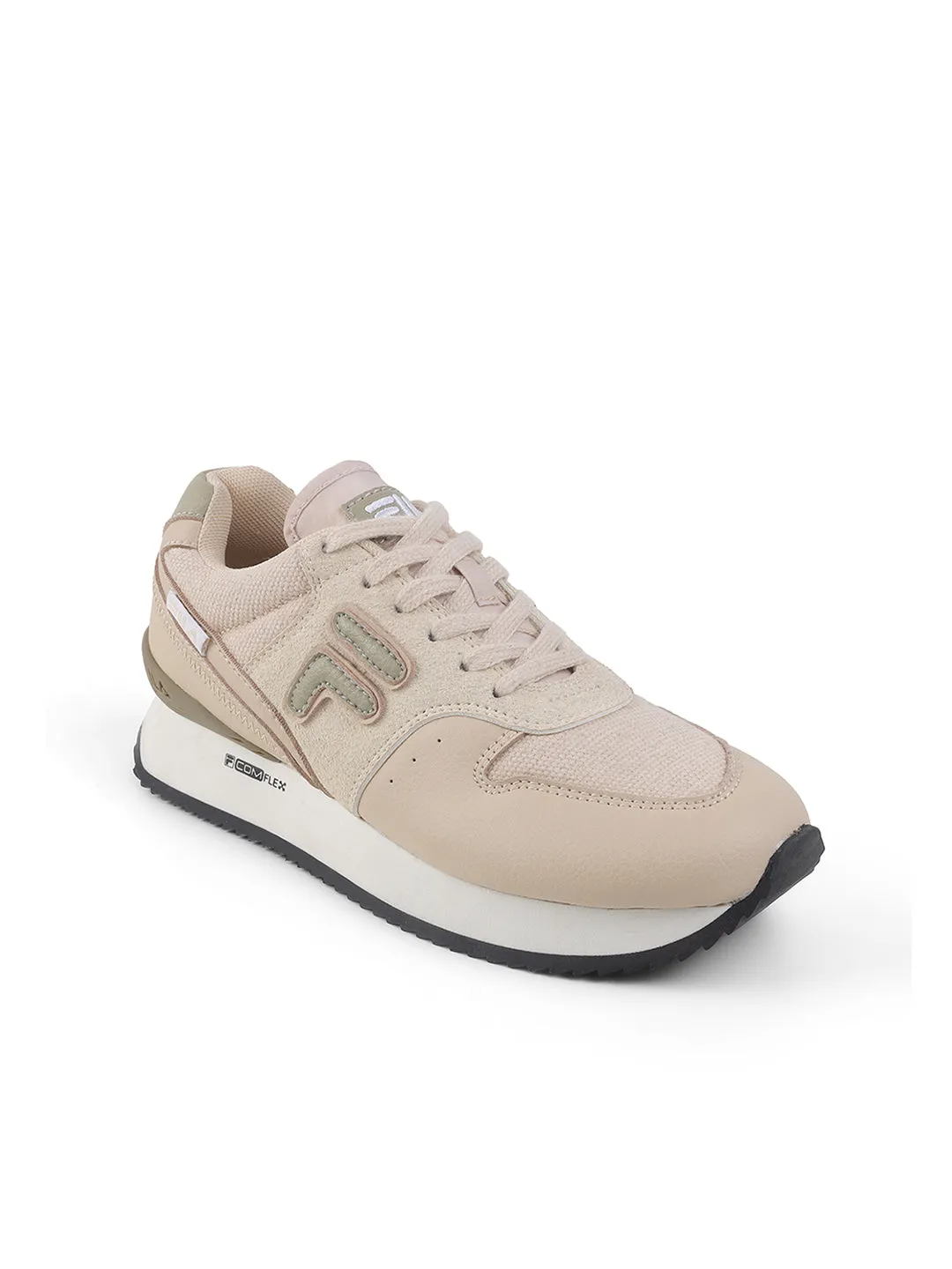 Fila Women Beige Retro-Jo Textile Shoes