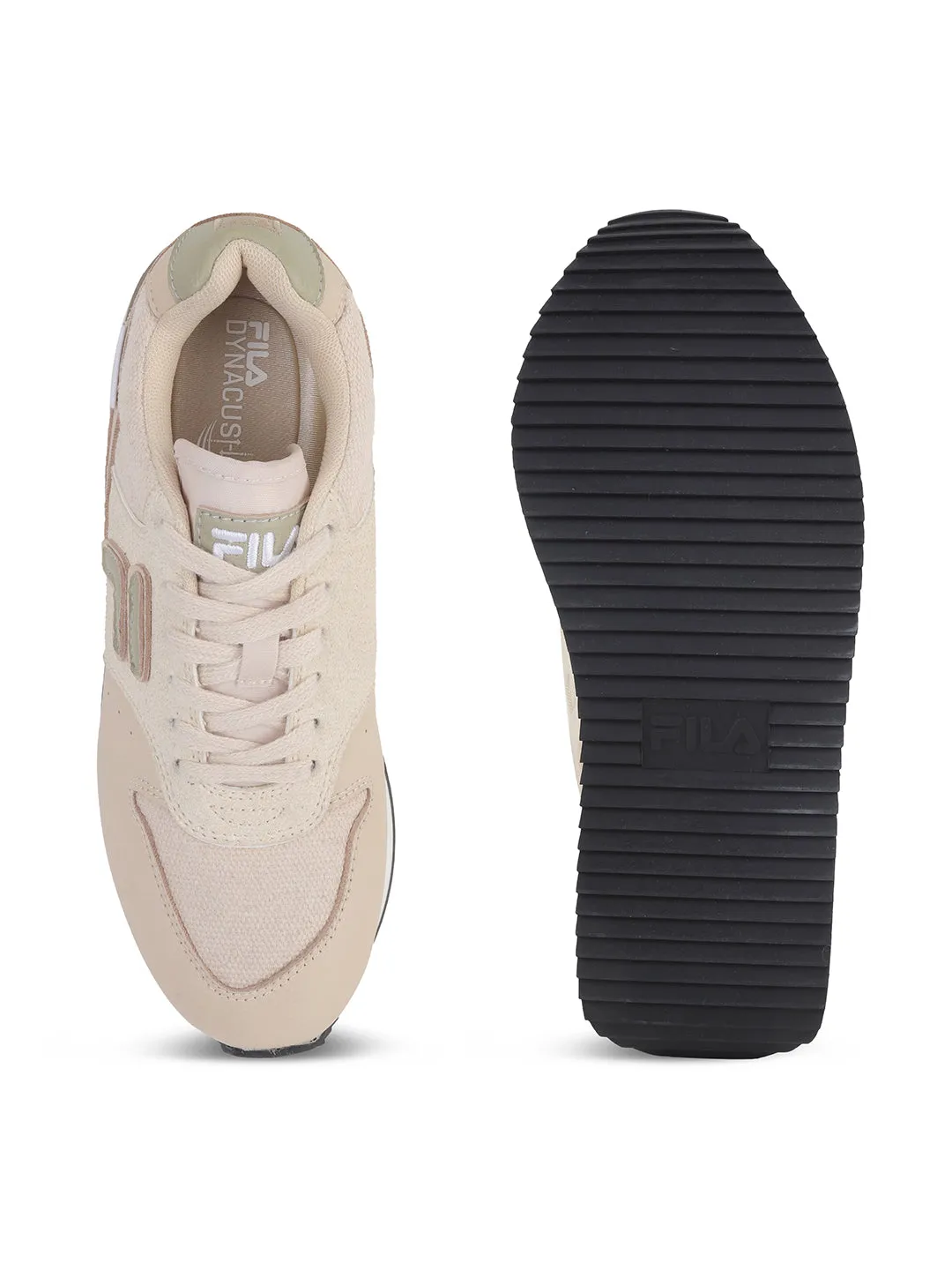 Fila Women Beige Retro-Jo Textile Shoes