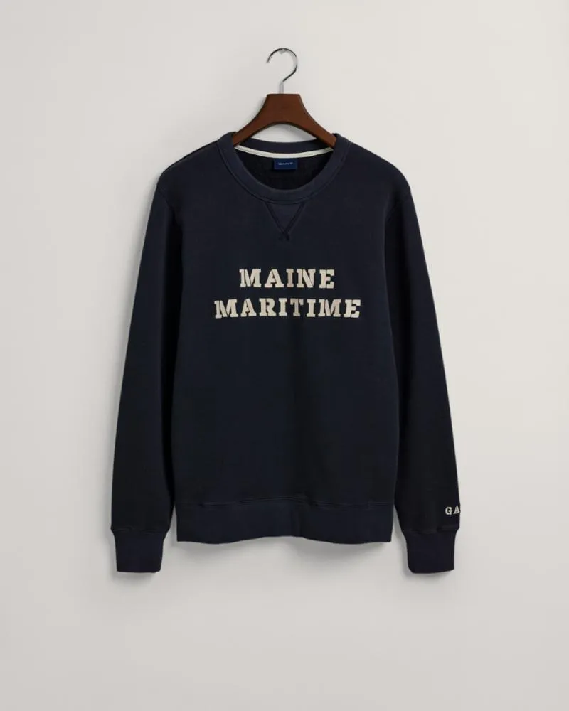 Gant Apparel Mens MARITIME C-NECK 433/EVENING BLUE
