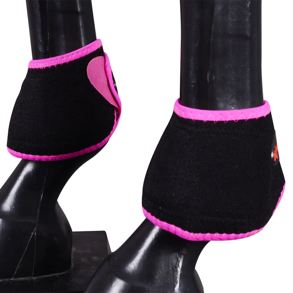 HILASON Western Horse Leg Protection No Turn Bell Boots Pair  L M S