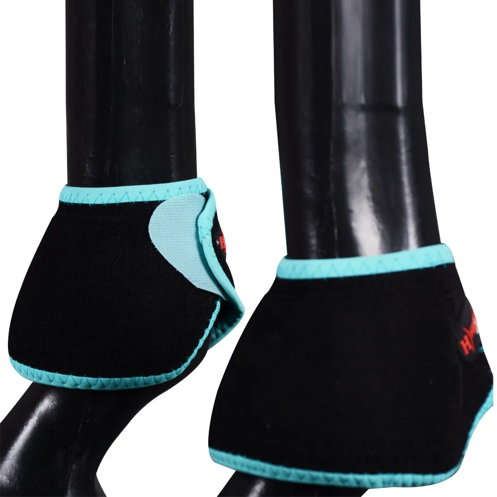 HILASON Western Horse Leg Protection No Turn Bell Boots Pair  L M S