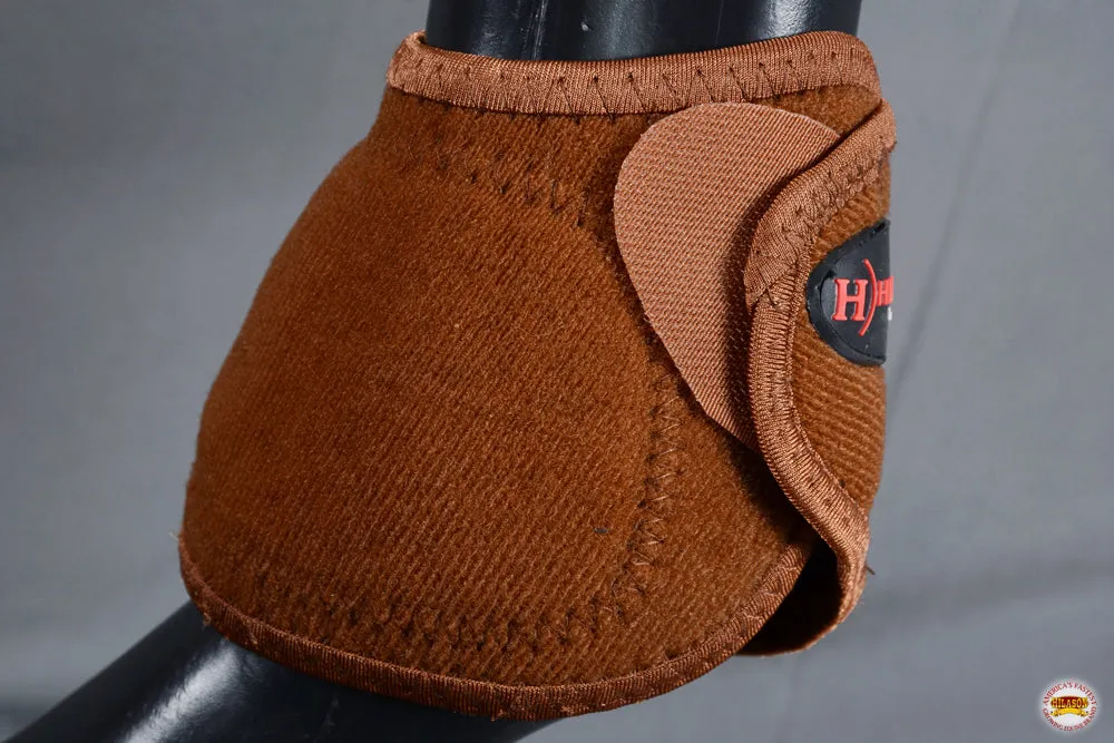 HILASON Western Horse Leg Protection No Turn Bell Boots Pair  L M S