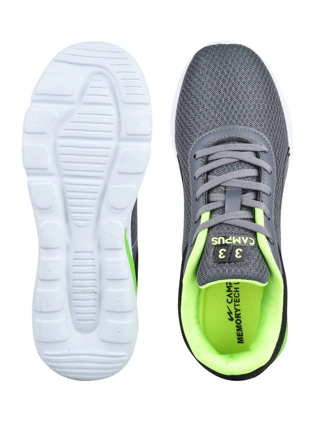 KIDOS-CHILD Grey Child Running Shoes