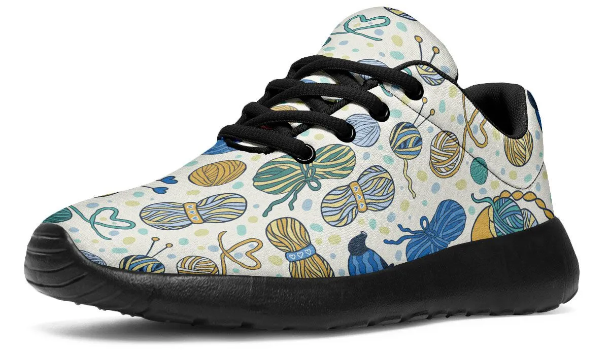 Knitting Lover Athletic Sneakers