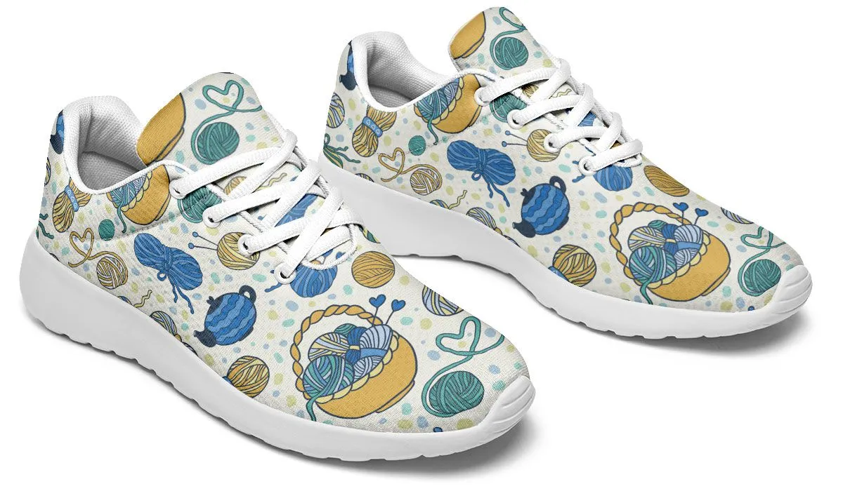 Knitting Lover Athletic Sneakers