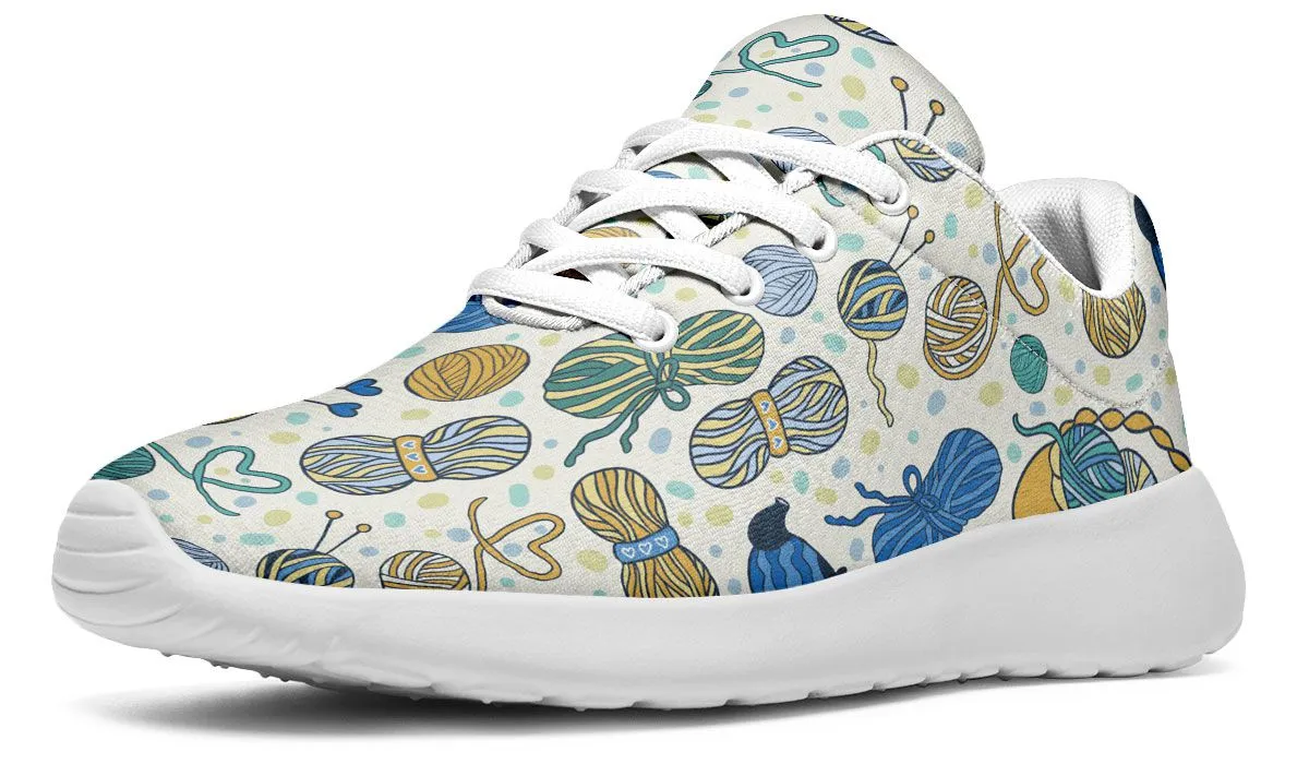 Knitting Lover Athletic Sneakers