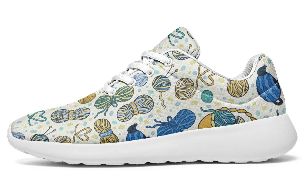 Knitting Lover Athletic Sneakers