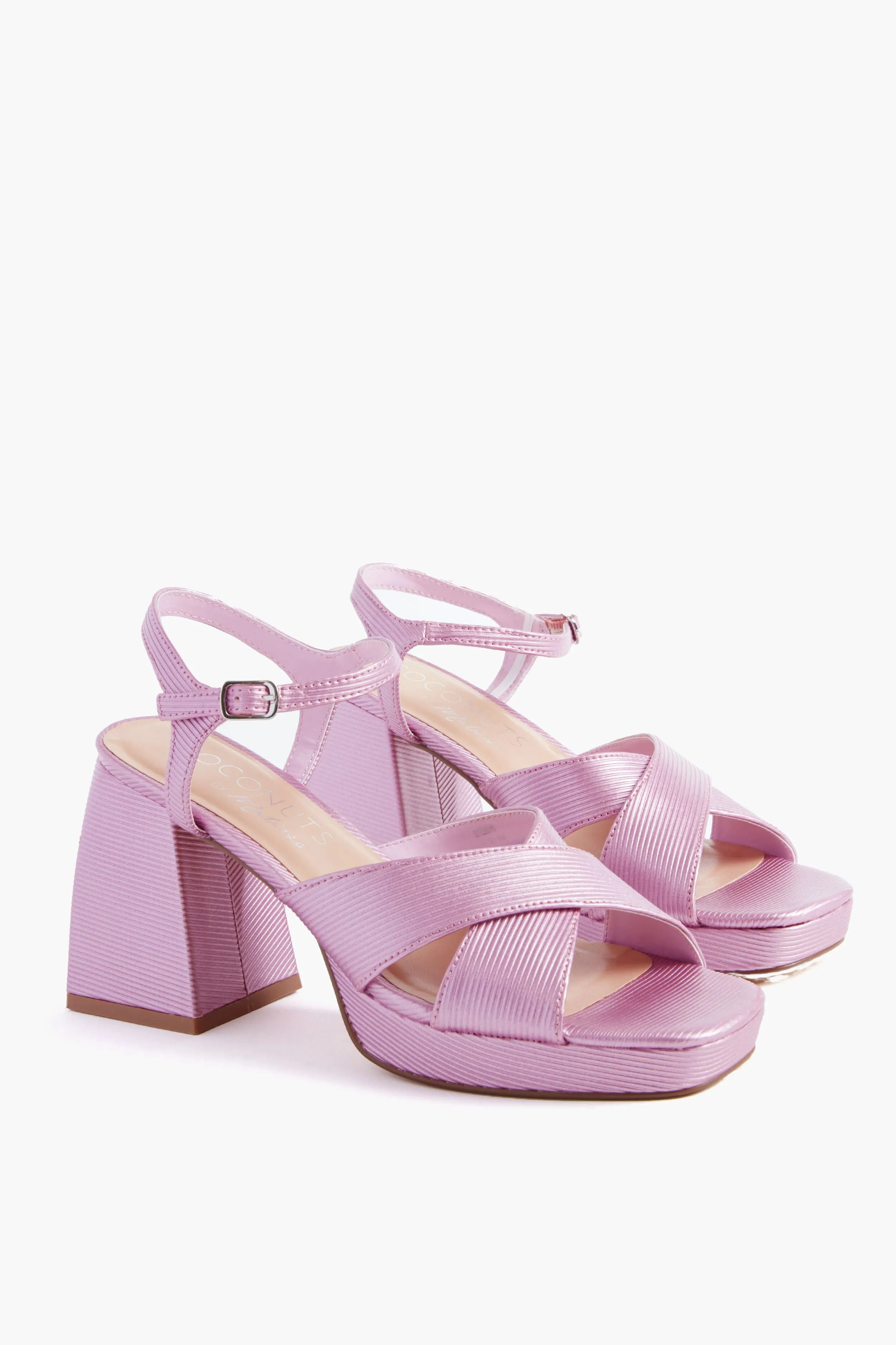 Lilac Metallic Robin Heels