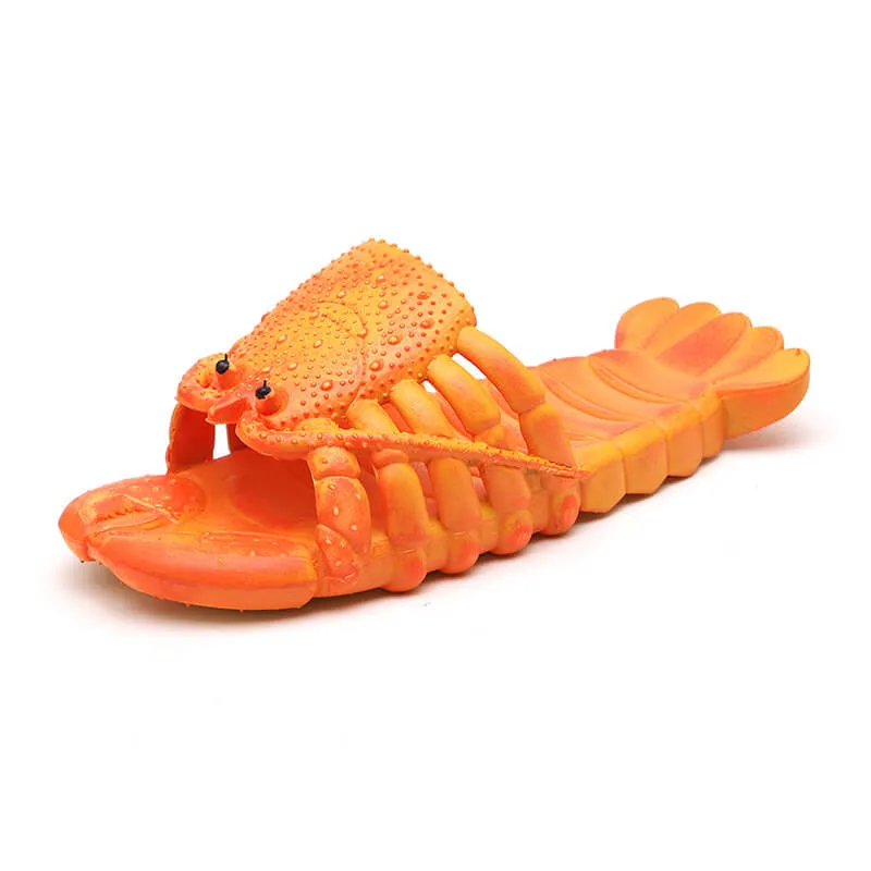 Lobster Flip floops Funny Sandals Slippers Unisex Lobster Shoes Pool Beach Party Fish for Women Men & Kid