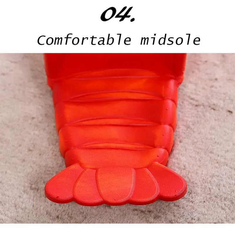 Lobster Flip floops Funny Sandals Slippers Unisex Lobster Shoes Pool Beach Party Fish for Women Men & Kid