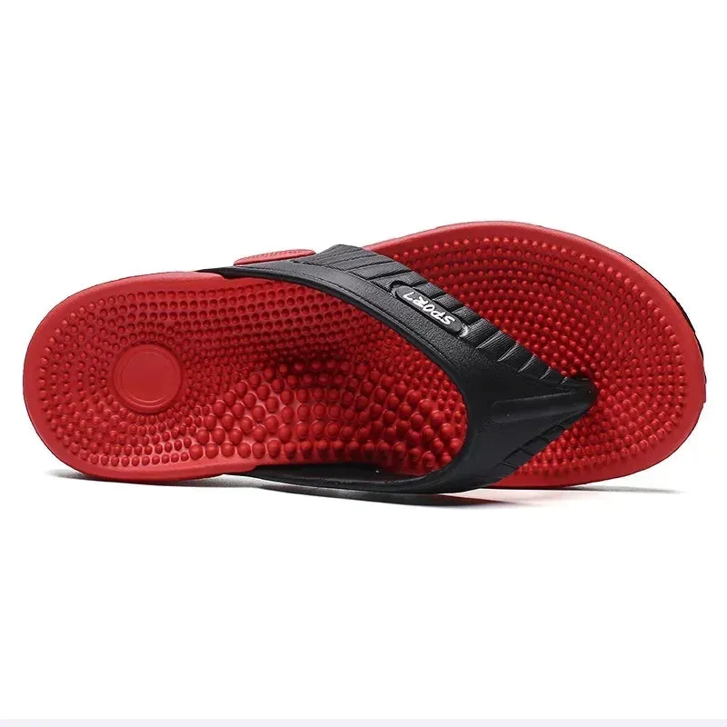 Massage Flip-Flops With Sensory Beads Summer Beach Thongs Slides