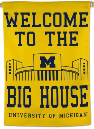 Michigan Wolverines "Welcome to the Big House" Official NCAA Premium 28x40 Wall Banner - Wincraft Inc.
