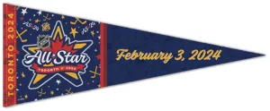 NHL All-Star Game 2024 (Toronto) Official Premium Felt Collector's Pennant - Wincraft