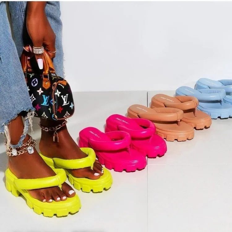 Platform flip-flops INS tide beach shoes（HPSD177）