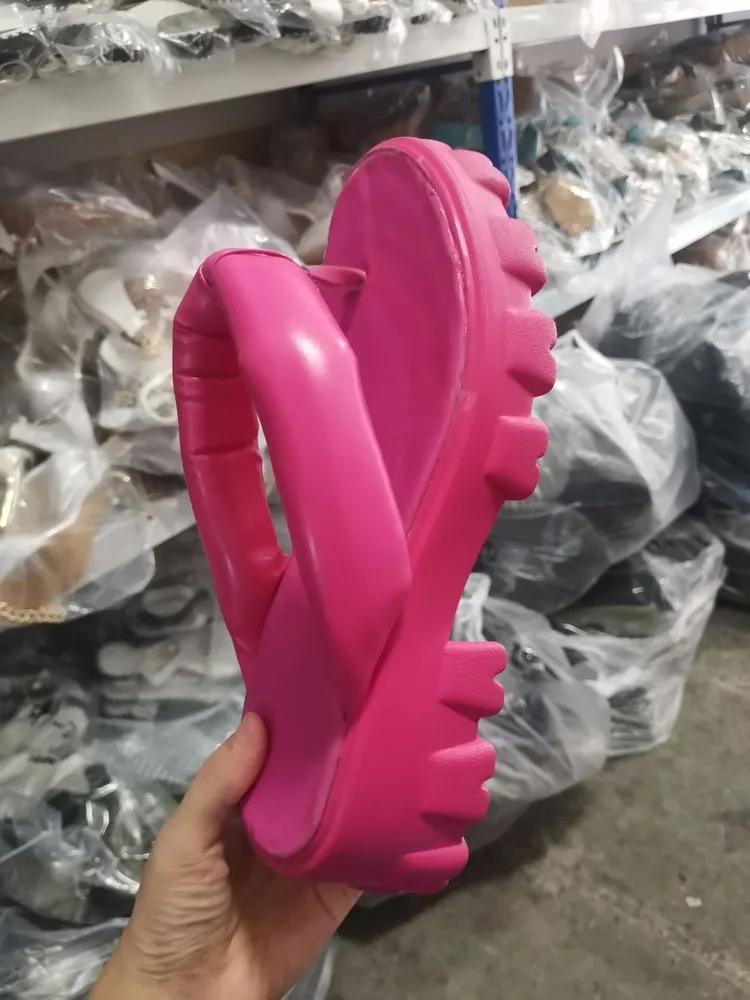 Platform flip-flops INS tide beach shoes（HPSD177）