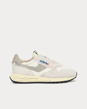 Reelwind Nylon & Suede White Low Top Sneakers
