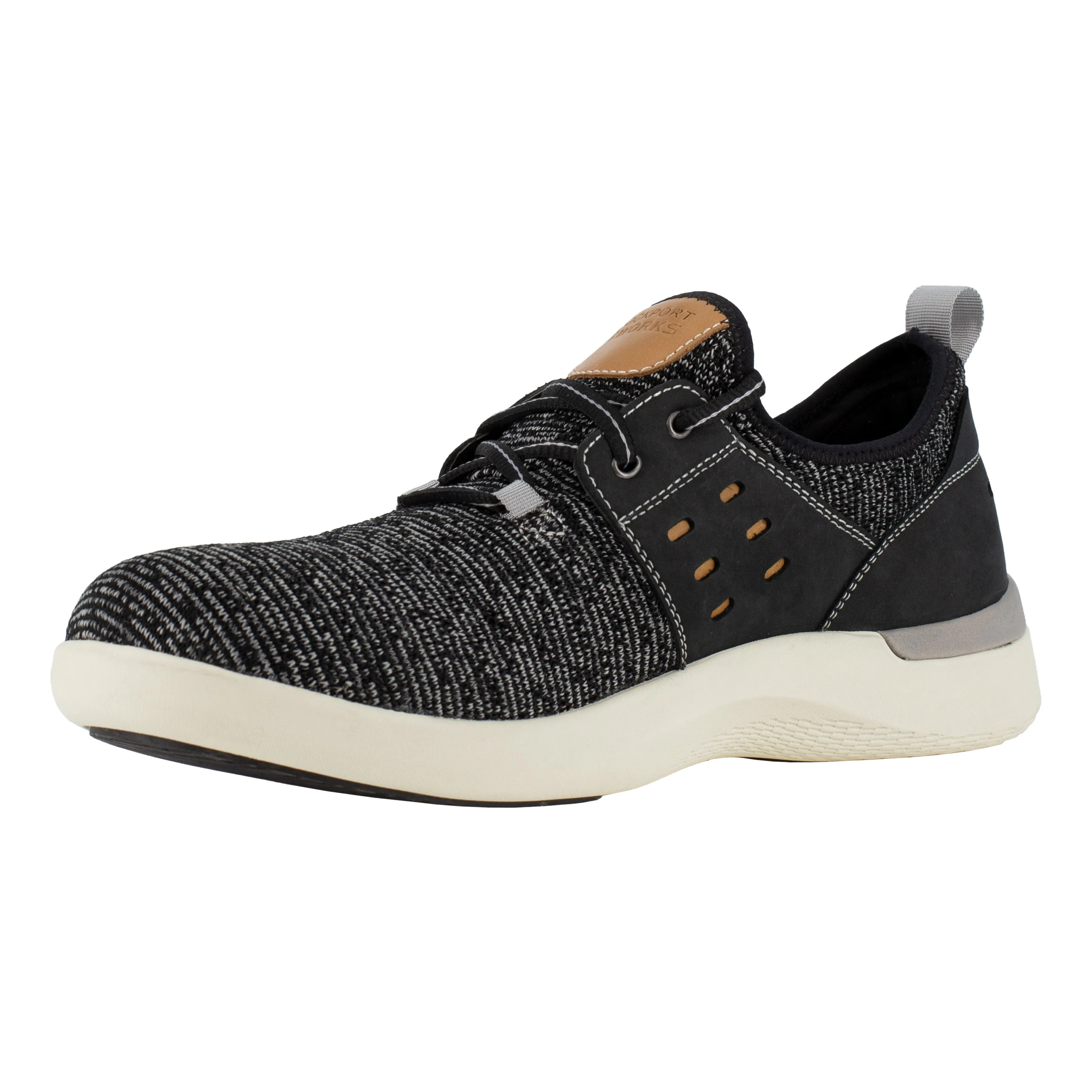 Rockport Men's TruFlex Comp Toe  Two Eye Tie Sneaker Work Shoe - Black - RK4689