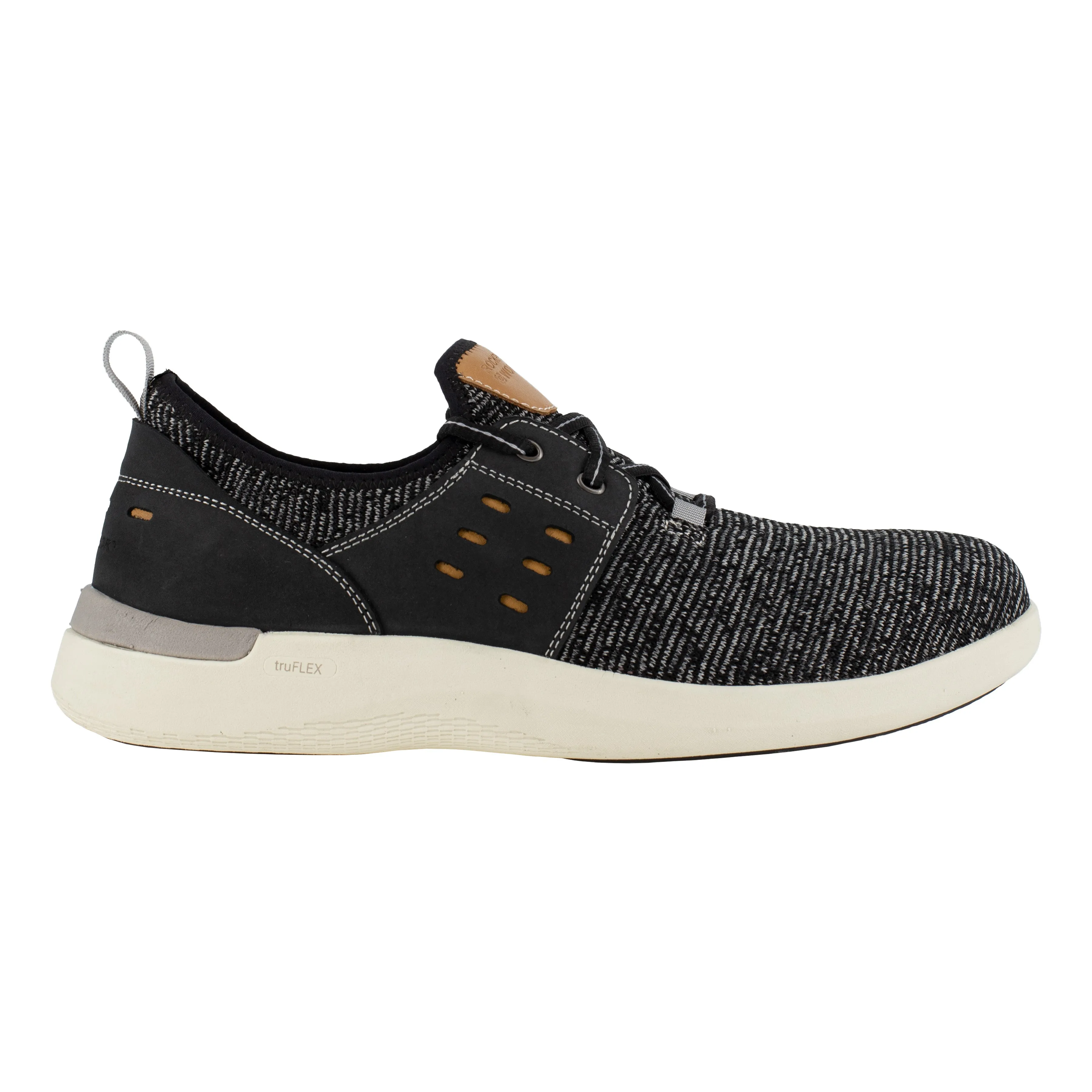 Rockport Men's TruFlex Comp Toe  Two Eye Tie Sneaker Work Shoe - Black - RK4689