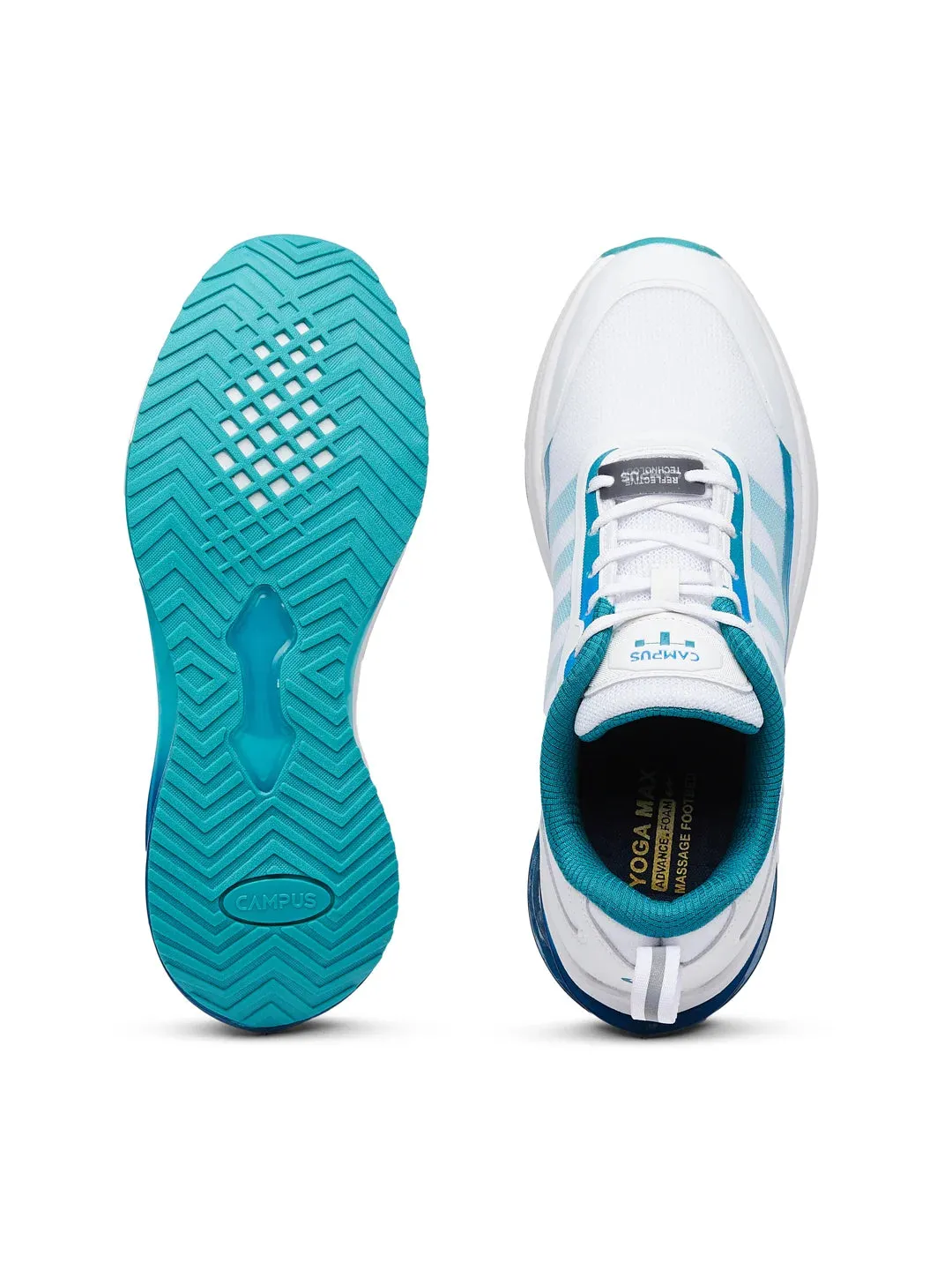 RUSTIK White Men's Running Shoes