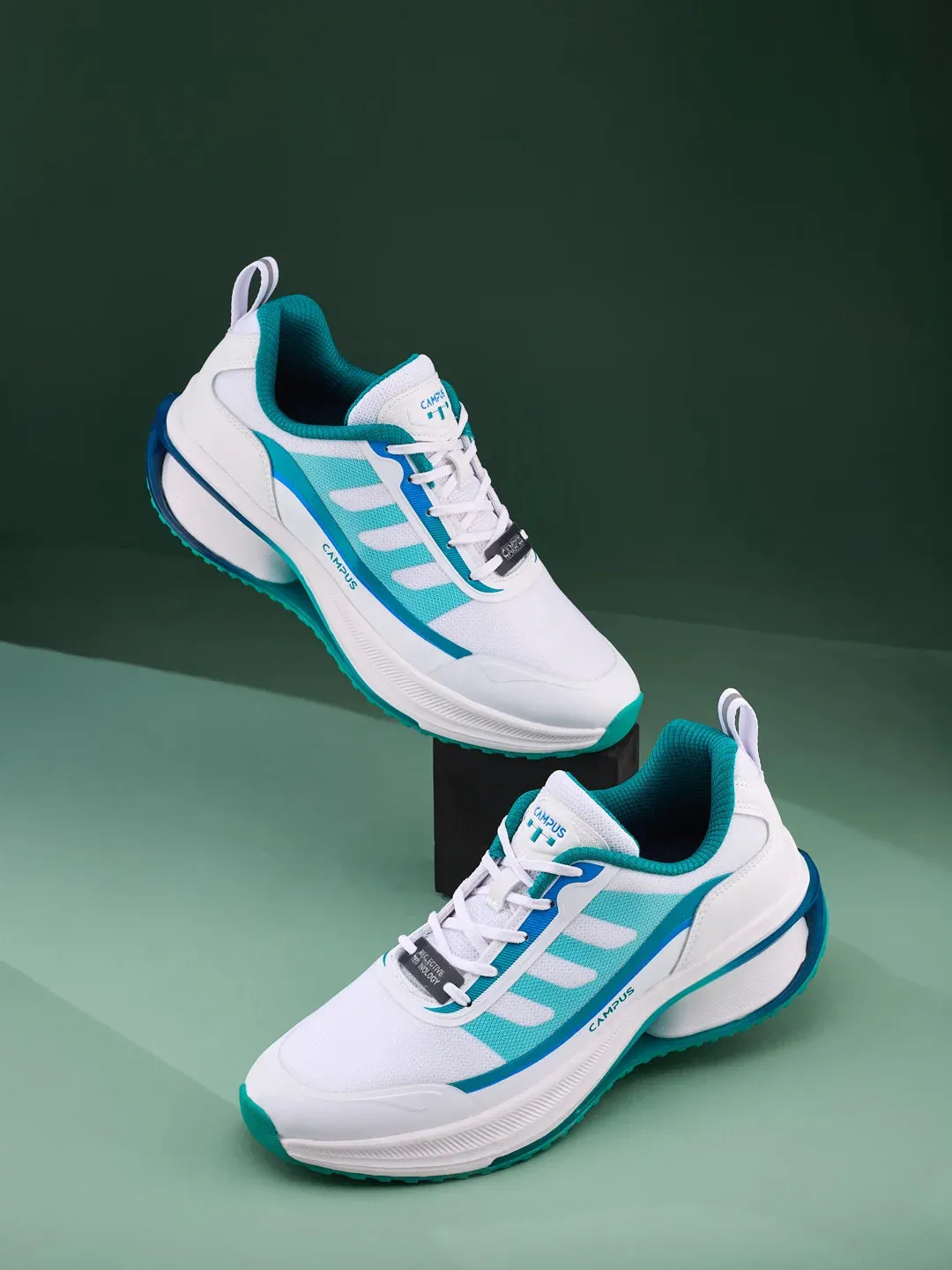 RUSTIK White Men's Running Shoes
