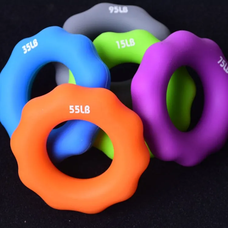 Silicone Finger Marks Grip Device Finger Exercise Grip Ring, Specification: 75LB (Purple)