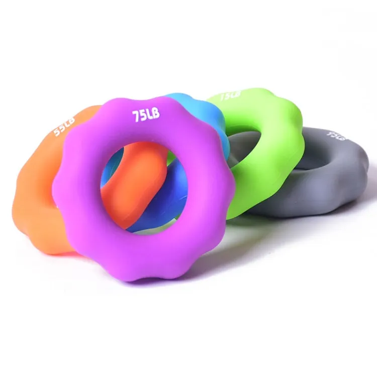 Silicone Finger Marks Grip Device Finger Exercise Grip Ring, Specification: 75LB (Purple)