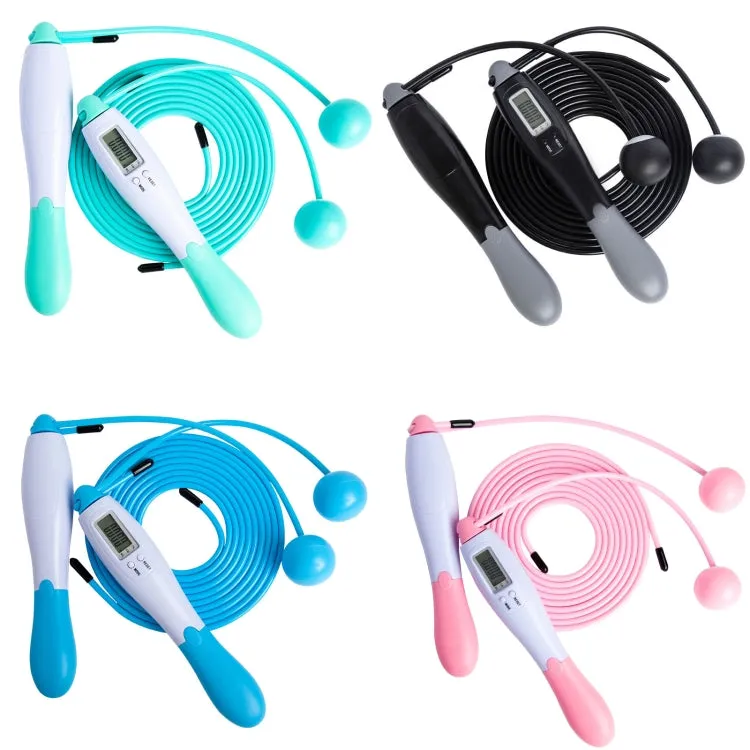 Sport Electronic Counting Wire Skipping Rope, Style: Cordless Ball Wired Wire Rope (Green)