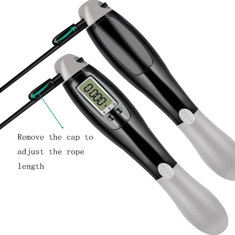 Sport Electronic Counting Wire Skipping Rope, Style: Cordless Ball Wired Wire Rope (Green)