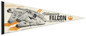 Star Wars Millennium Falcon Original Trilogy Official Retro Premium Felt Pennant - Wincraft Inc.