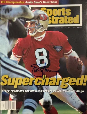 Steve Young Signed Sports Illustrated 1/23/1995 Issue (JSA)