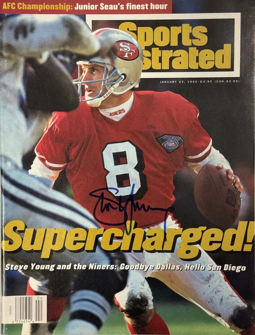 Steve Young Signed Sports Illustrated 1/23/1995 Issue (JSA)