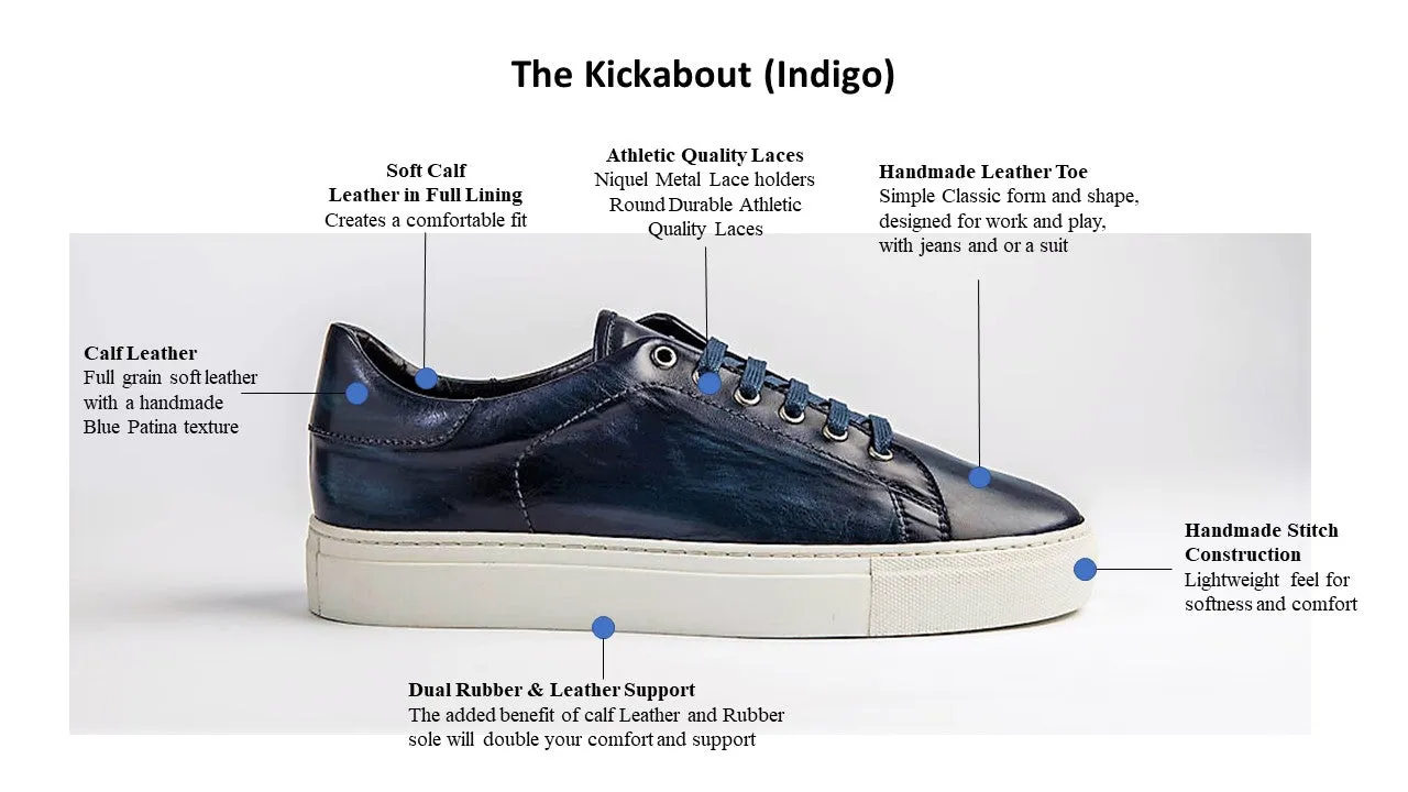 The Kickabout in Indigo (Indigo) Studio Sample Shoes