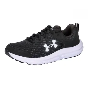 Under Armour Men's Charged Assert 10 Running Shoe, (001) Black/Black/White, 10.5