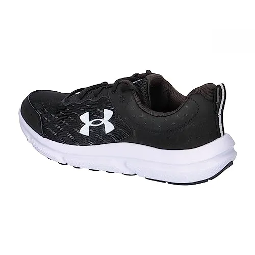 Under Armour Men's Charged Assert 10 Running Shoe, (001) Black/Black/White, 10.5