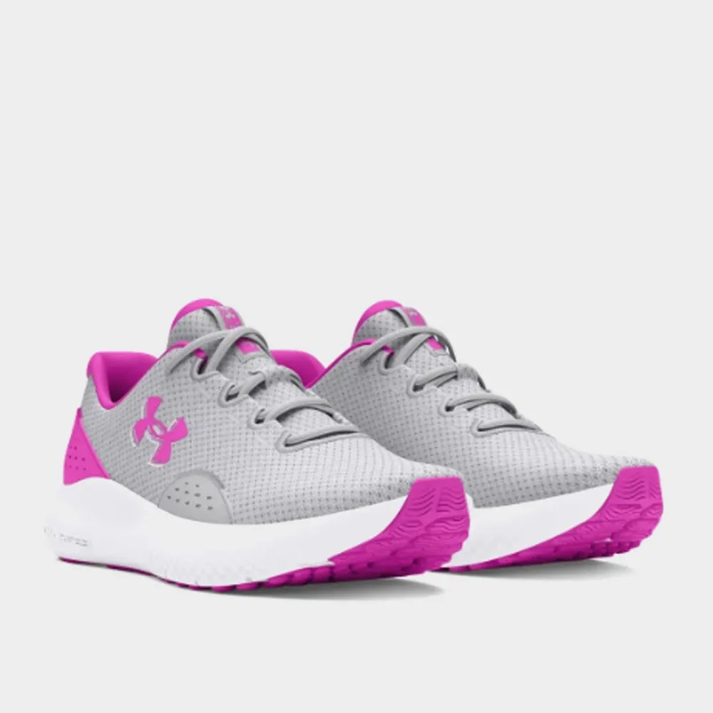 Under Armour Womens Charged Surge 4 Running Grey/pink _ 182903 _ Grey
