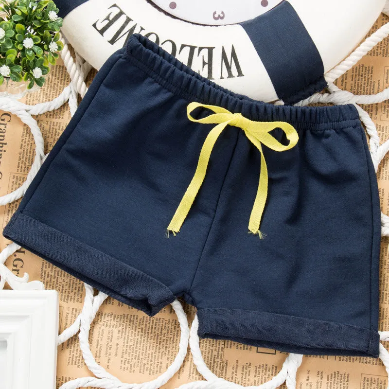xiangtuibao  Summer Children's Cotton Hot Pants Baby Outerwear Shorts Boys and Girls Fifth Pants Full Medium Small Children's Clothing Thin Beach Pants
