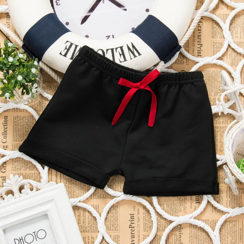 xiangtuibao  Summer Children's Cotton Hot Pants Baby Outerwear Shorts Boys and Girls Fifth Pants Full Medium Small Children's Clothing Thin Beach Pants