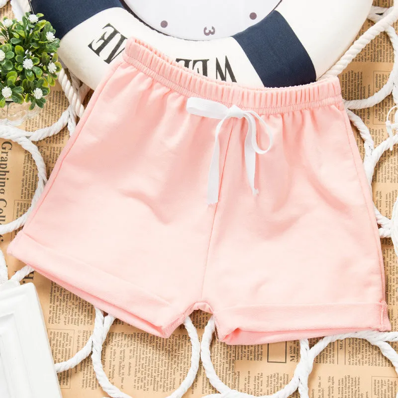xiangtuibao  Summer Children's Cotton Hot Pants Baby Outerwear Shorts Boys and Girls Fifth Pants Full Medium Small Children's Clothing Thin Beach Pants